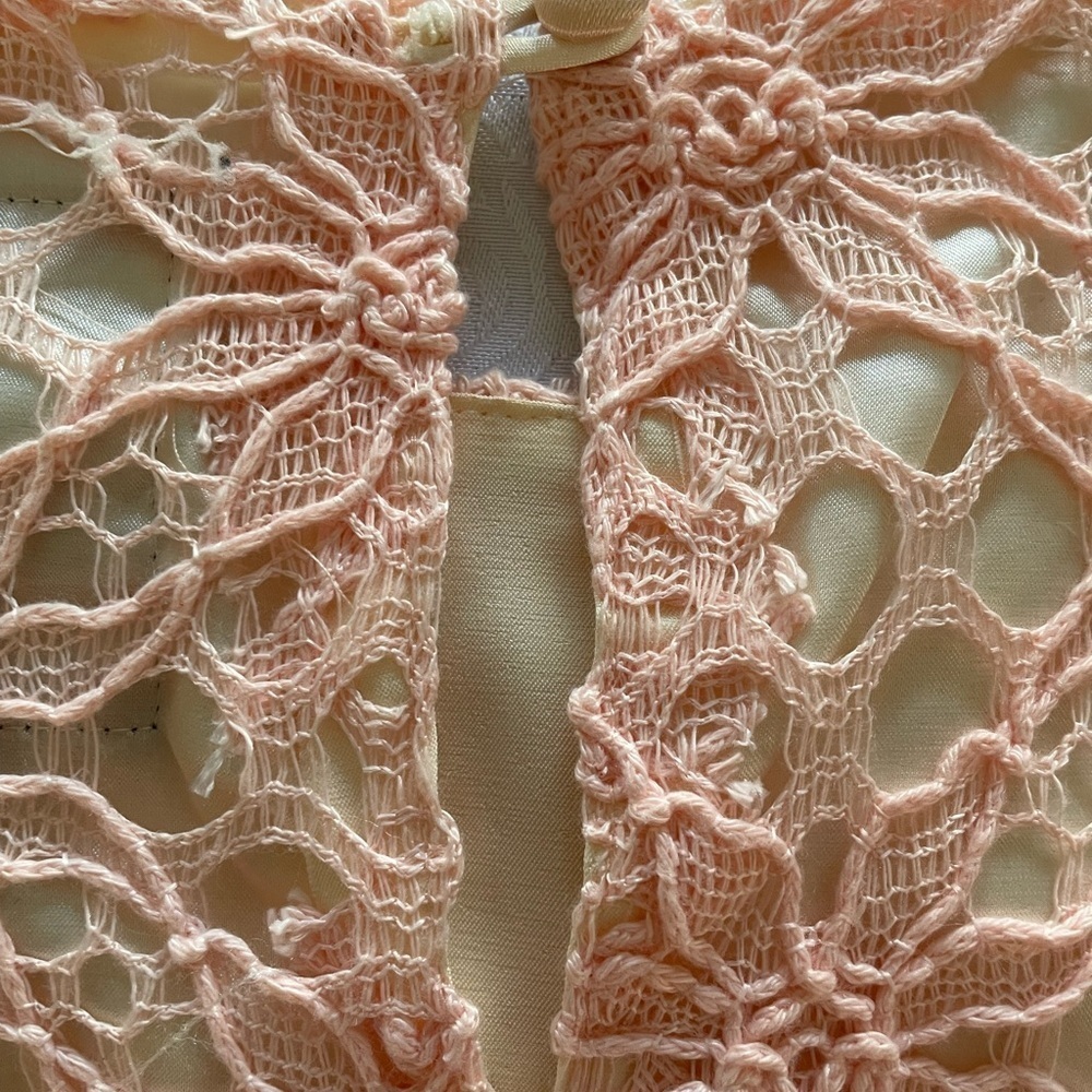 Jack shift dresss . Jack short sleeve pink Lace over Scalloped Hem .size 10 . - Picture 3 of 5
